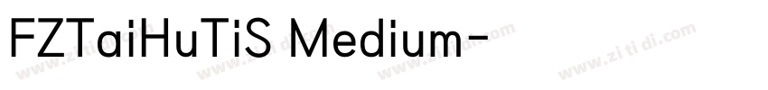 FZTaiHuTiS Medium字体转换